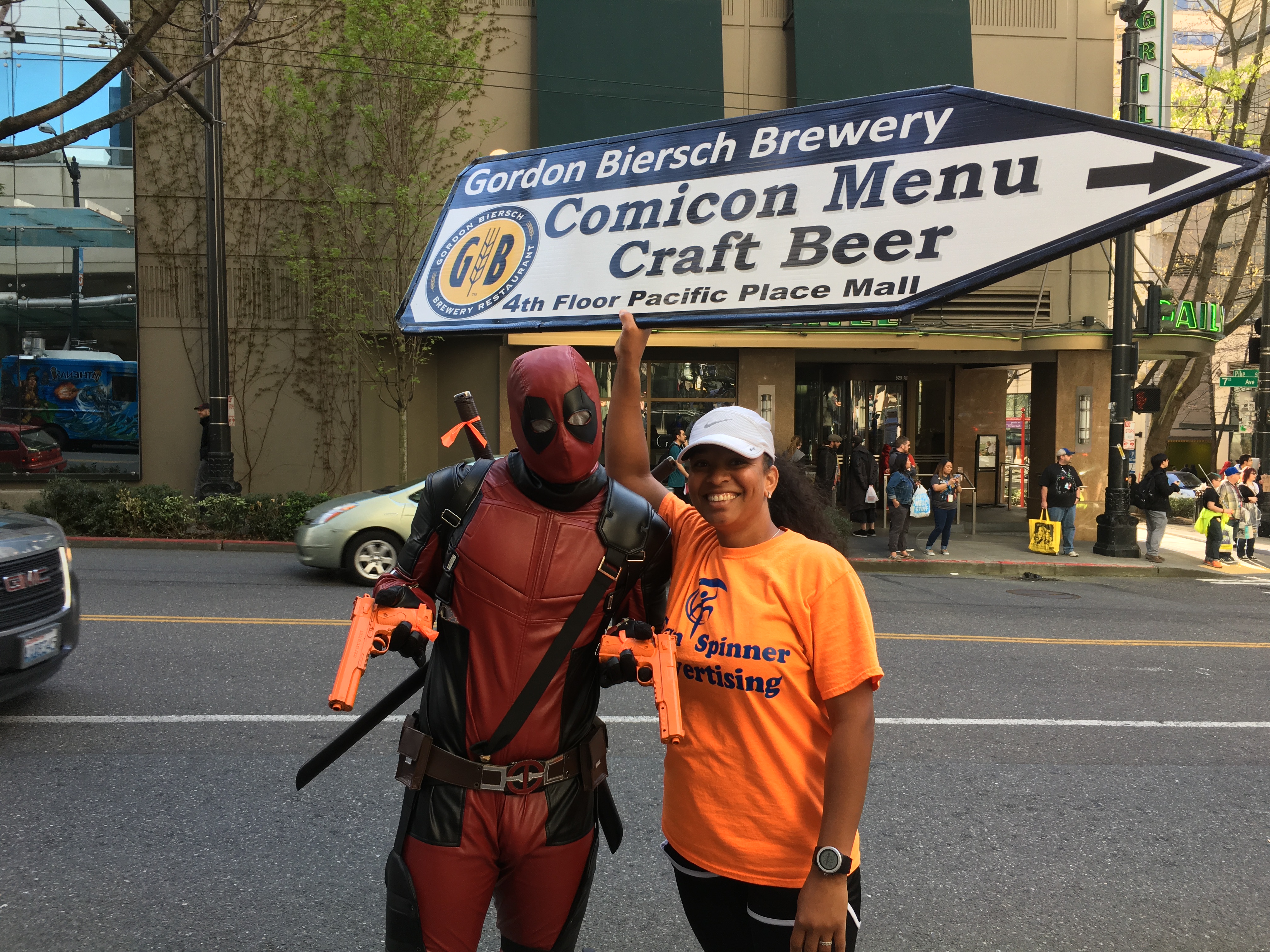 Sign Spinners with Deadpool