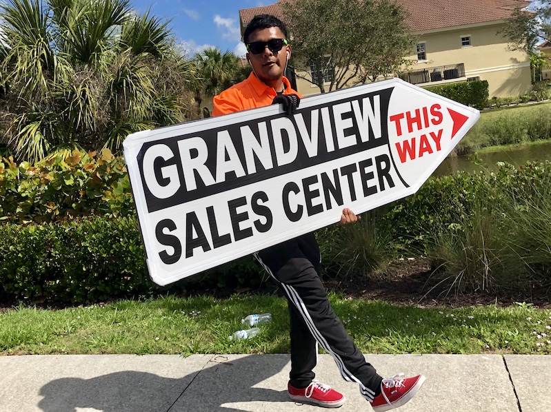 Sign Spinners for Grandview Apartments Fort Myers