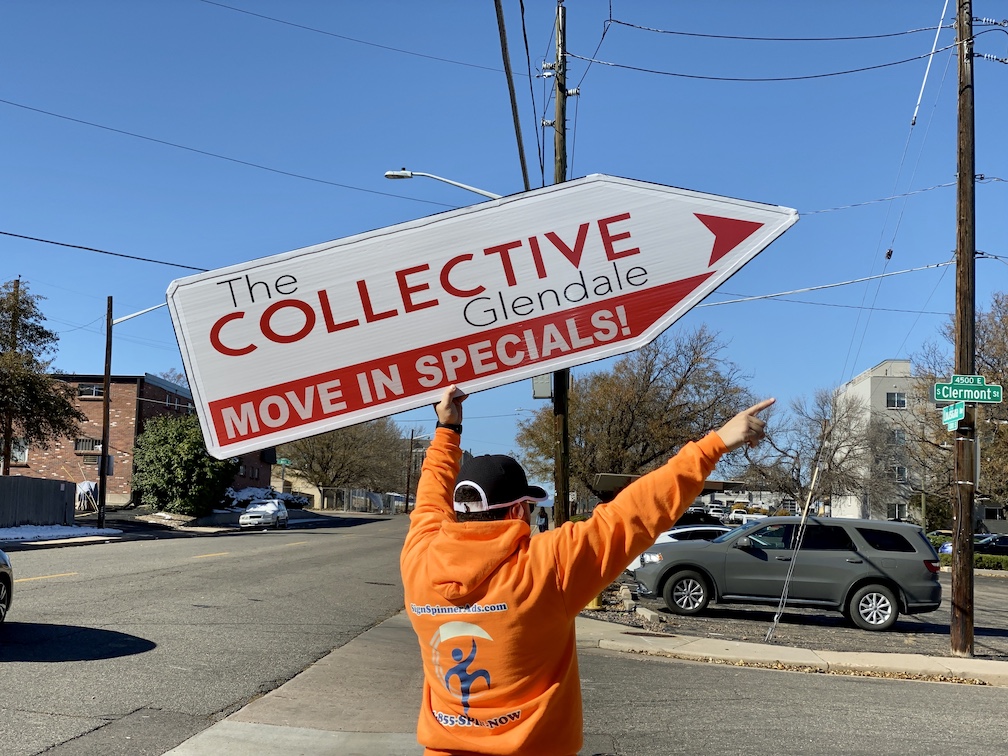 Sign Spinners for The Collective in Colorado