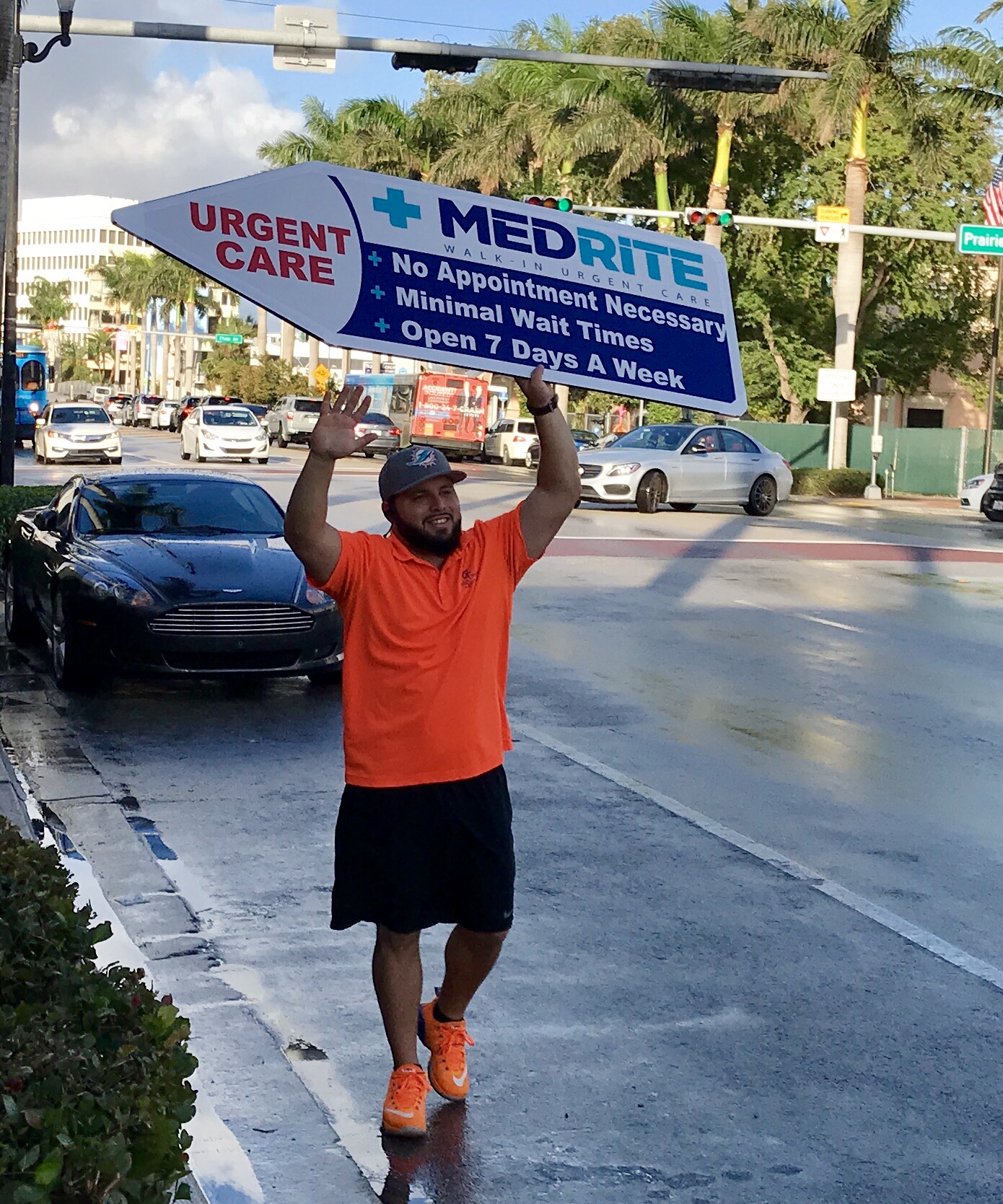Sign Spinners for MedRite Miami