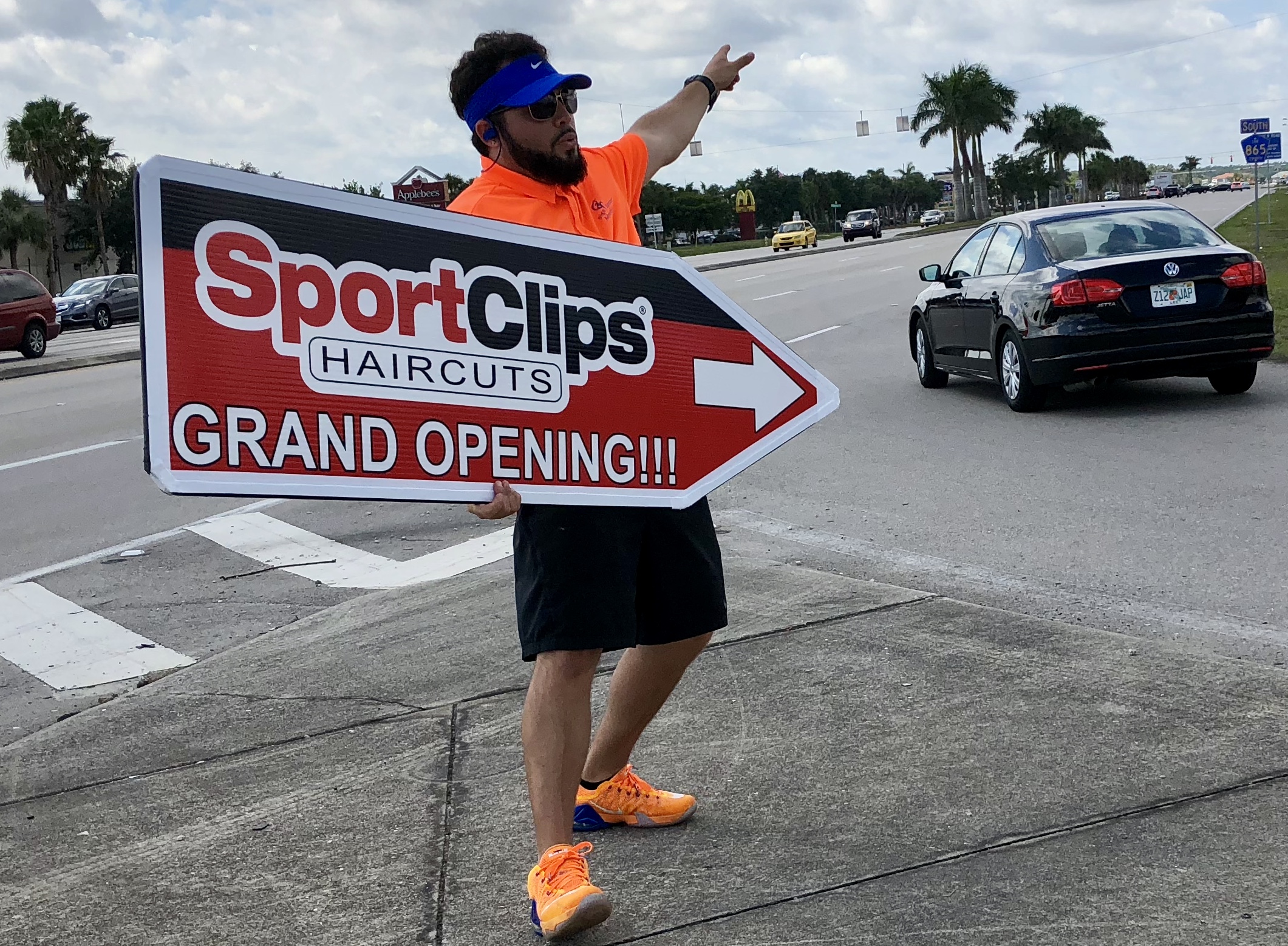 Sign Spinners for Sports Clips Fort Myers