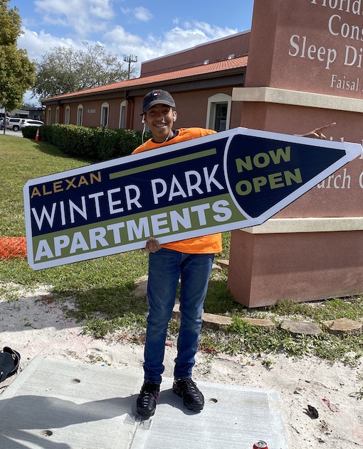Sign Spinners for Winter Park