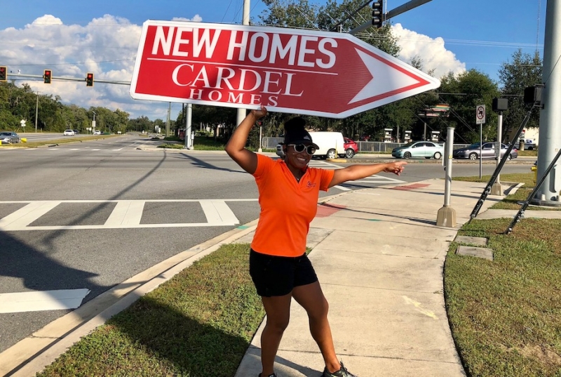 Sign Spinners for Cardel Homes Tampa