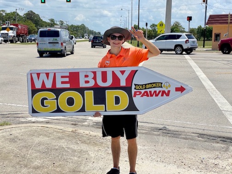 Sign Spinners for Gold Broker Pawn