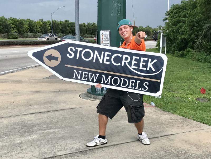Sign Spinners for Stonecreek Naples Florida