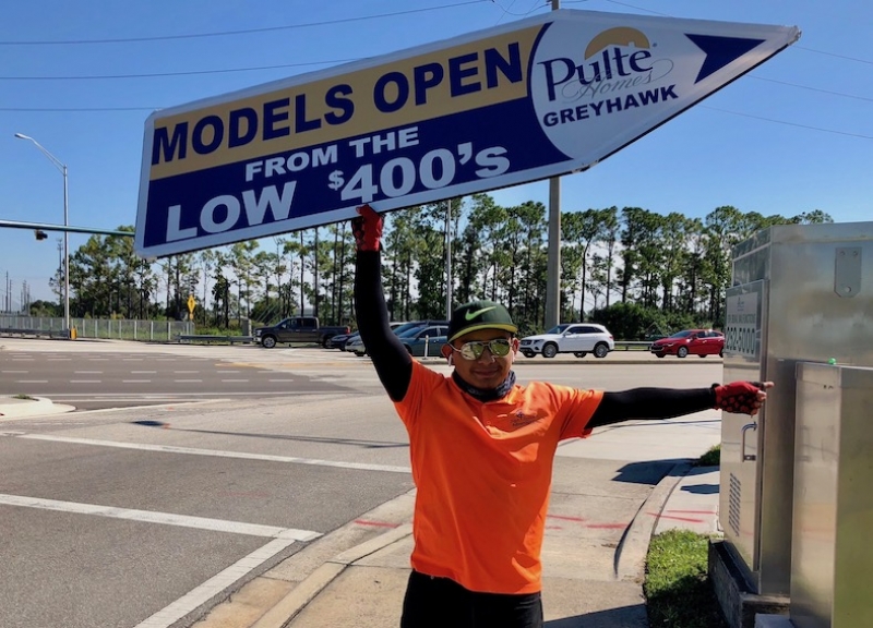 Sign Spinners for Pulte Homes