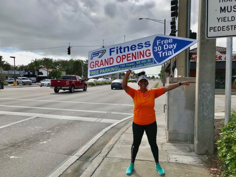 Sign Spinners for F7 Fitness