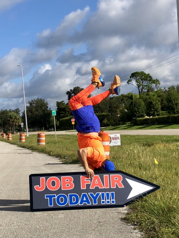 Sign Spinners for Job Fair Naples FL