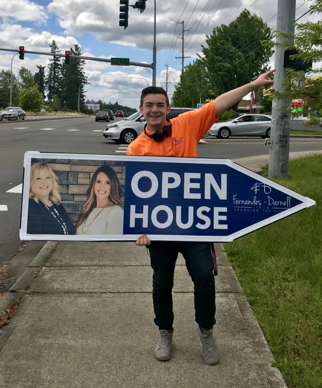 Sign Spinners for Real Estate Open House Florida