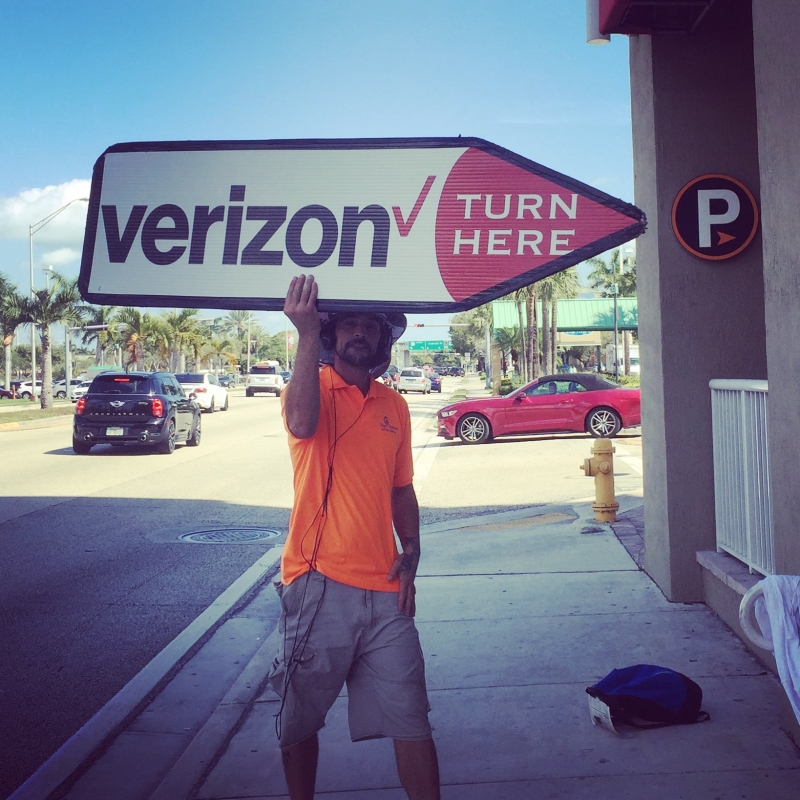 Sign Spinners for Verizon in Florida