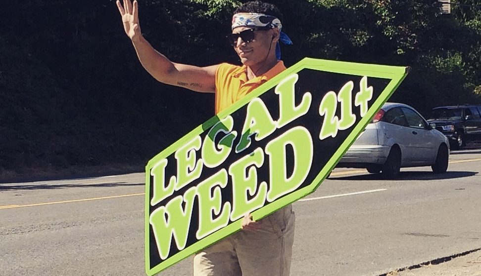 How Seattle Pot Stores Are Increasing Their Sales | Using Sign Spinners to Drive in Foot Traffic!